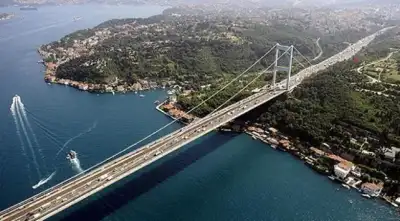 Fatih Köprüsü asma köprü detay manzarası