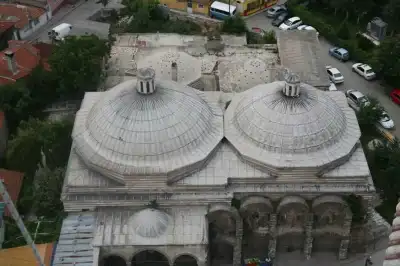 Sokullu Hamami double dome structure top view