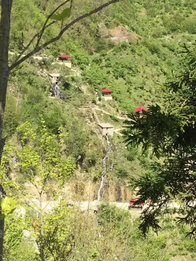 Espiye Seven Mills Cave cascading water in the forest