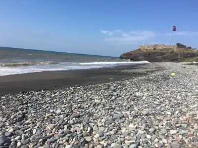 Eynesil Kalesi deniz kıyısı kuleleri ve sahil