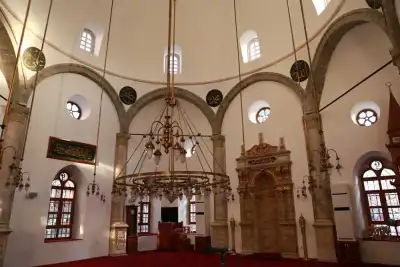 Kapu Mosque (Seyyit Mehmet Pasha Mosque) minaret and dome exterior view