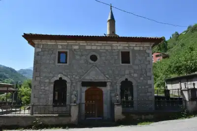 Sayca Village Manaroglu Mosque stone structure facade