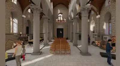 Aya Payana Kilisesi iç restorasyon projesi görselleştirmesi