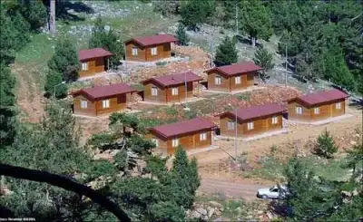 Başpınar Tabiat Parkı'nda ahşap bungalov konaklama tesisleri