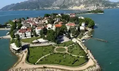 Can Ada yeşil parkı ve sahil çizgisi