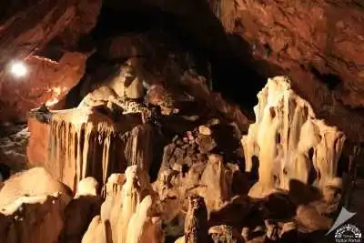 Malos Ruins underground cave stalactite and geology