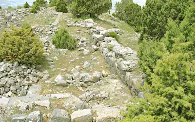 Men Sacred Area ancient wall structures detail