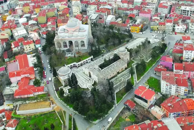 Yıldırım Bayezid Camii kompleksi havadan görünüm