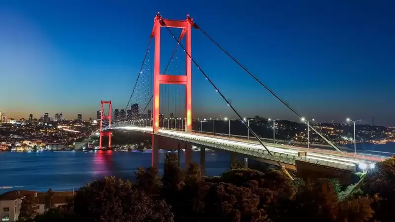 15 Temmuz Şehitler Köprüsü akşam manzarası